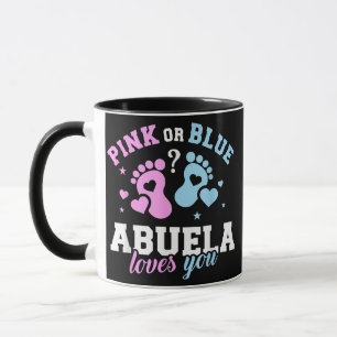 Gender enthüllt Abuela Oma Geschenk für sie Tasse