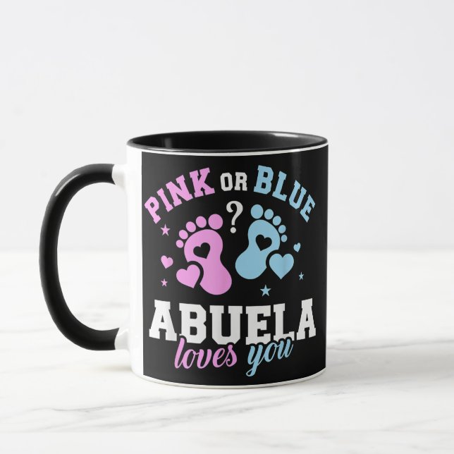 Gender enthüllt Abuela Oma Geschenk für sie Tasse (Links)