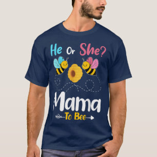 Gender-Enthüllung, dass er oder sie Mama Baby Anno T-Shirt
