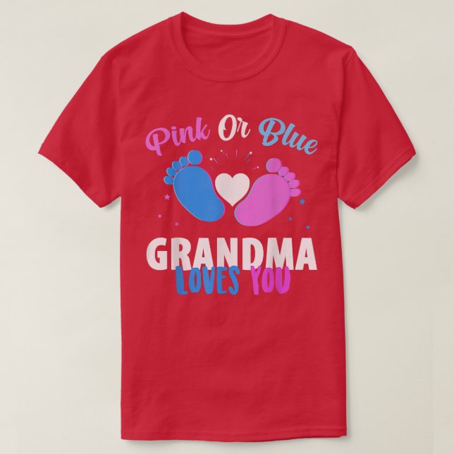 Gender-Enthüllung Party Geschenke, rosa oder blaue T-Shirt (Design vorne)