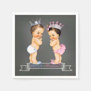 Gender-Halbpension: Brünette Prinzessin Serviette