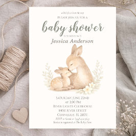 Gender Neutral Cottagecore Boho Fawn Baby Shower  Einladung