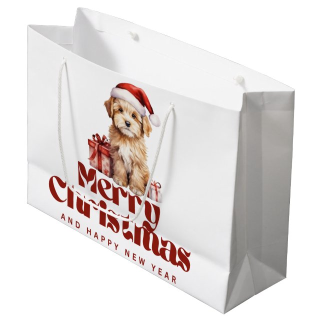 Gender-neutral, Geschenktasche, Schnitt, für Kinde Große Geschenktüte (Vorderseite Schrägansicht)