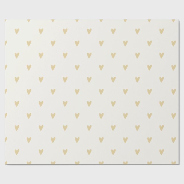 Gender Neutral Gift Wrap | Sand Hearts Geschenkpapier (Flach)