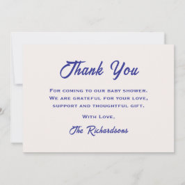 Gender-neutral sind wir über der Mond-Babydusche Dankeskarte