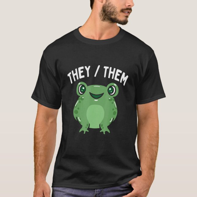Gender Queer They Them Pronouns LGBTQ Pride Month  T-Shirt (Vorderseite)