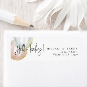 Gender Reveal Balloon Baby Shower Rücksendeadresse