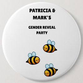 Gender Reveal Bee Party Button