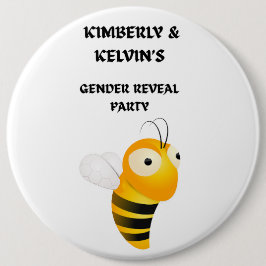 Gender Reveal Bee Party Button