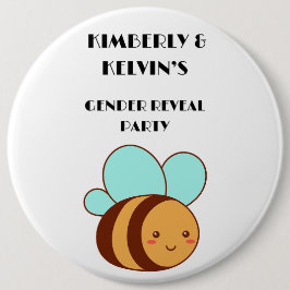 Gender Reveal Bee Party Button