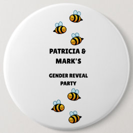 Gender Reveal Bee Party Button
