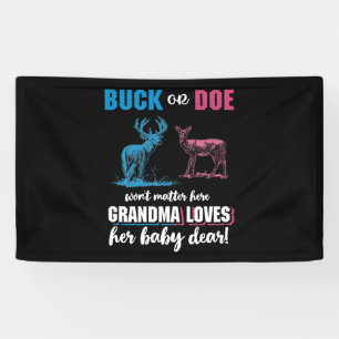 Gender Reveal Buck oder Doe Party Oma Banner