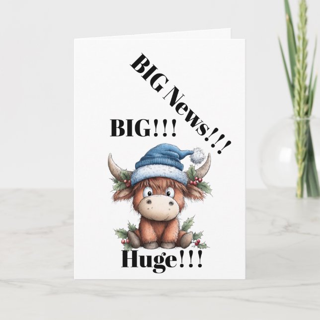 Gender Reveal Card – It’s a Boy! Karte (Vorderseite)