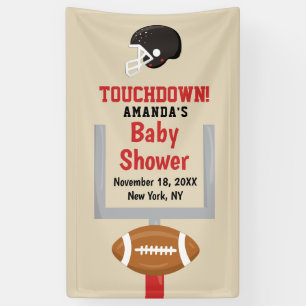Gender Reveal Football Baby Boy Dusche Willkommen Banner