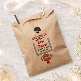 Gender Reveal Football Baby Boy Dusche Willkommen Geschenktütchen