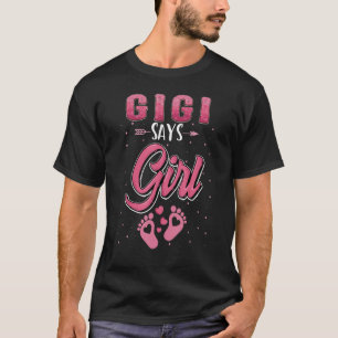 Gender Reveal Gigi sagt Girl Baby Matching Family T-Shirt