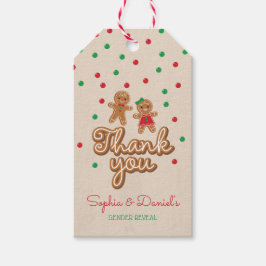 Gender Reveal Gingerbread Geschenkanhänger