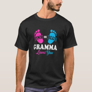 Gender Reveal Gramma Baby Shower Oma 1 T-Shirt