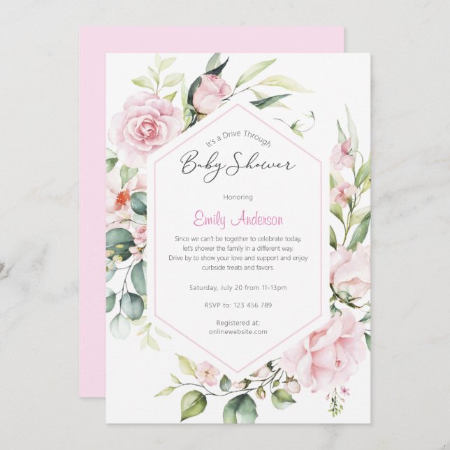 Gender Reveal Invitation, so süß wie möglich Einladung (Vorne/Hinten)