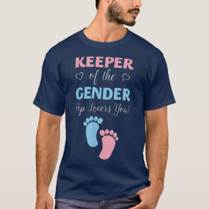 Gender Reveal Keeper der Gender Pop Lieben Sie T-Shirt