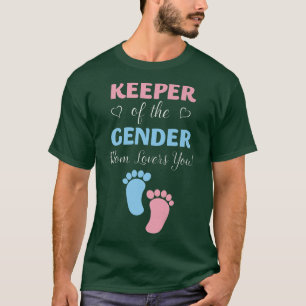 Gender Reveal Keeper der Liebe der Geschlechterper T-Shirt