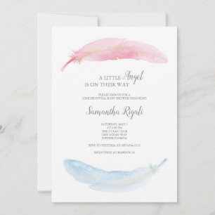 Gender Reveal Little Angel Einladung