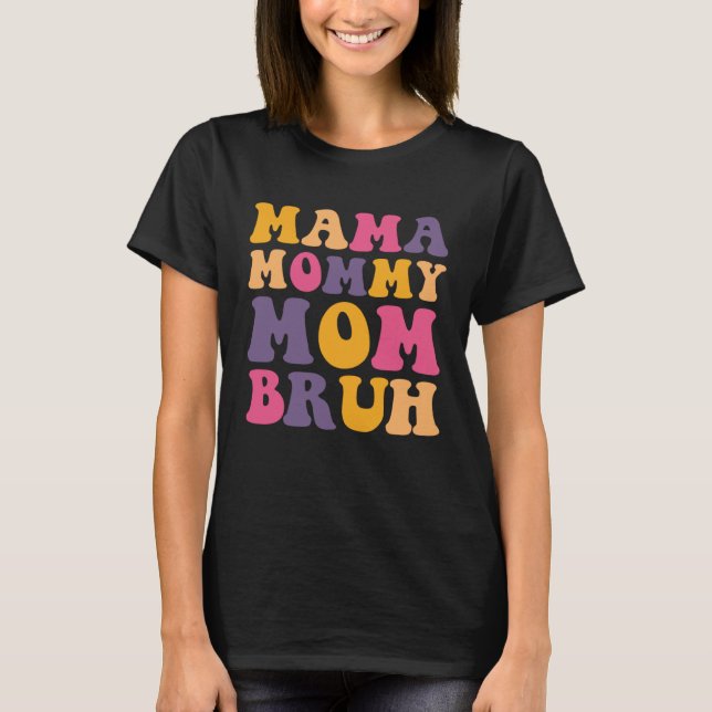 Gender Reveal Mommy 1st Mothers Day Ideas For Wome T-Shirt (Vorderseite)