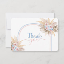 Gender Reveal Pampas Grass Arsch danke Karte