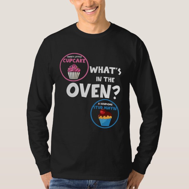 Gender Reveal Party  What s In The Oven Cupcake or T-Shirt (Vorderseite)