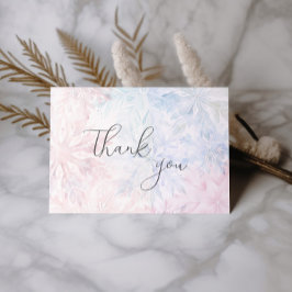 Gender Reveal Pink Blue Snowflake Danke