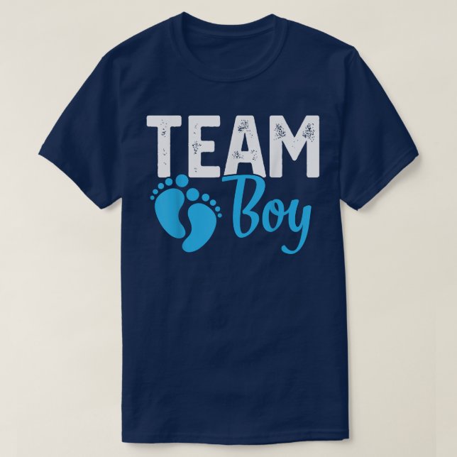 Gender Reveal Team Boy Blue T-Shirt (Design vorne)