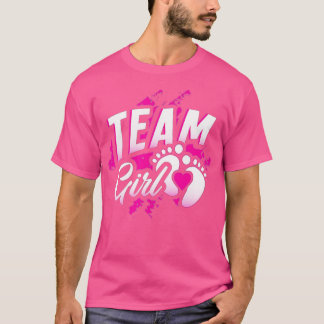 Gender Reveal Team Girl Baby Shower Party Geschenk T-Shirt