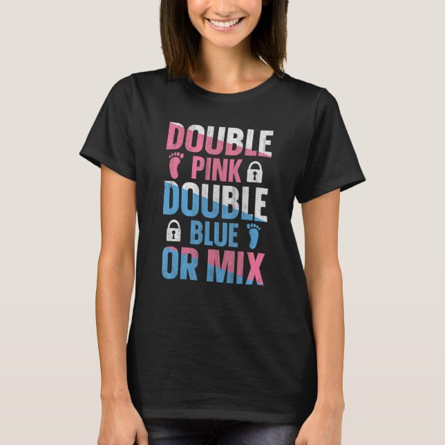 Gender Reveal Twins Quote for a Gender Reveal Twin T-Shirt (Vorderseite)
