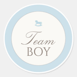Gender Reveal Voting Team Boy Teddy Bear Sticker
