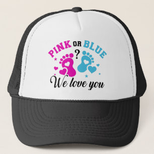 Gender reveal we love you truckerkappe