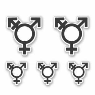 Gender-Symbol Aufkleber