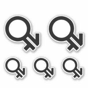 Gender-Symbol Aufkleber