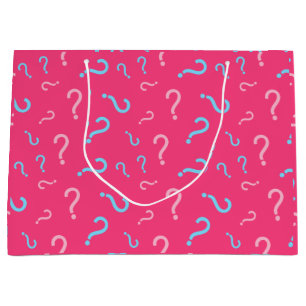 Gender White Fuchsia Geschenktasche Große Geschenktüte