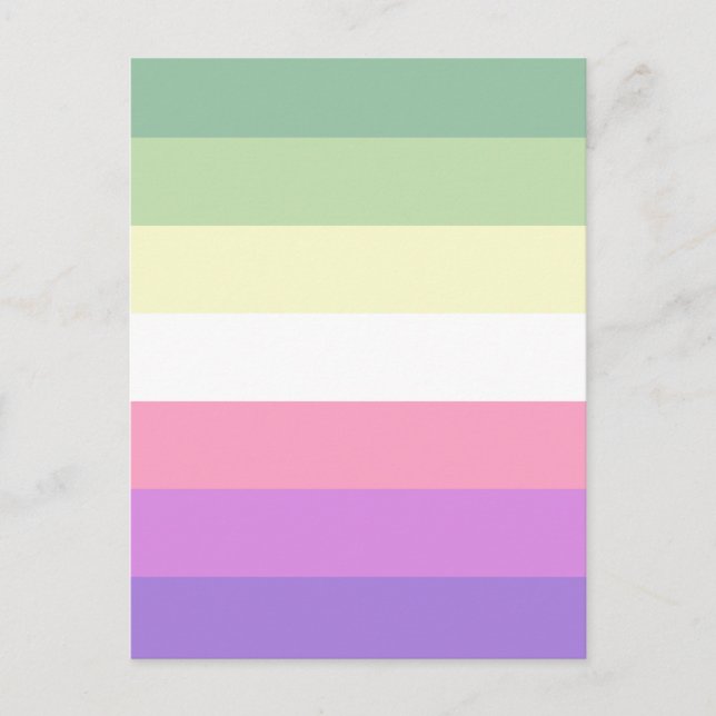 Genderfae Pride Flag  Postkarte (Vorderseite)