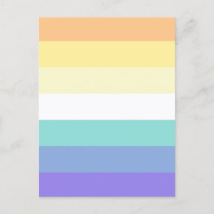 Genderfaun Pride Flag Postkarte
