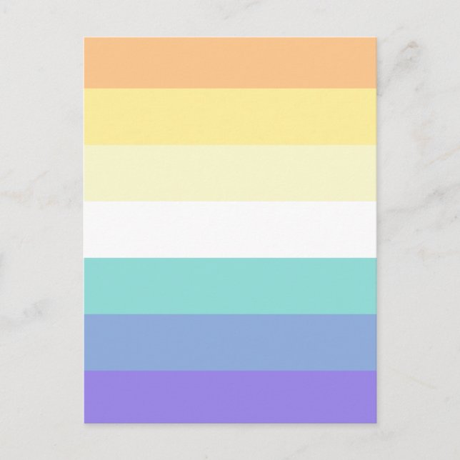 Genderfaun Pride Flag Postkarte (Vorderseite)
