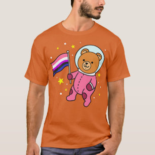 Genderfluid Bär im Weltraum Genderfluid Premium 90 T-Shirt