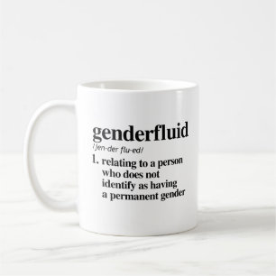 Genderfluid-Definition - definierte LGBTQ-Begriffe Tasse
