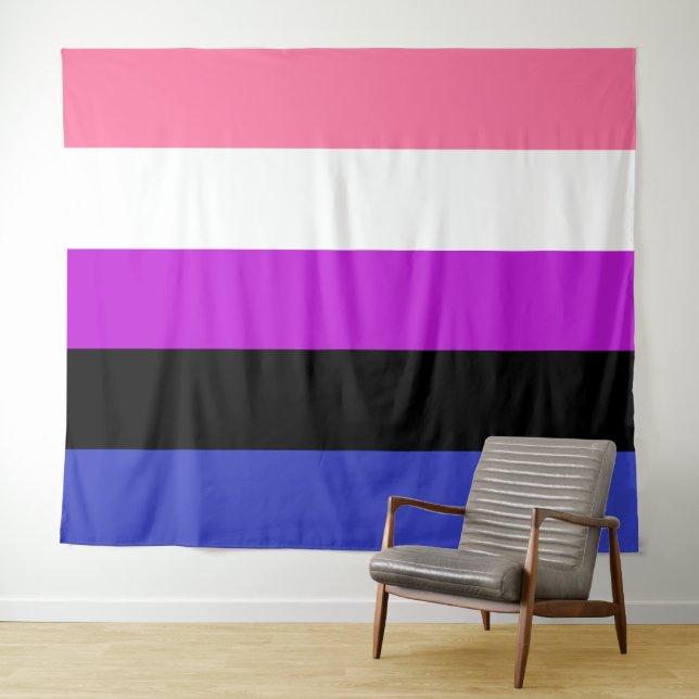 Genderfluid Flag Extra große LGBT Wandteppich (Beispiel (Horizontal))