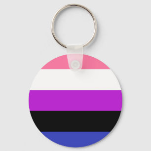 Genderfluid Flag LGBT Keychain Schlüsselanhänger