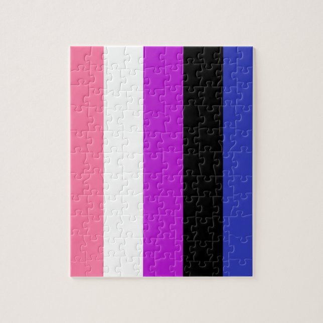 Genderfluid-Flag Puzzle (Vertikal)