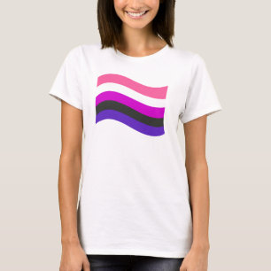 GENDERFLUID FLAG WAVING T - Shirt