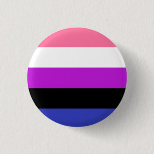 Genderfluid Flagge Button