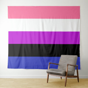 Genderfluid-Flagge Extra Large LGBT Wandteppich
