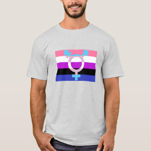 Genderfluid Flaggen-Transport-Symbol T-Shirt